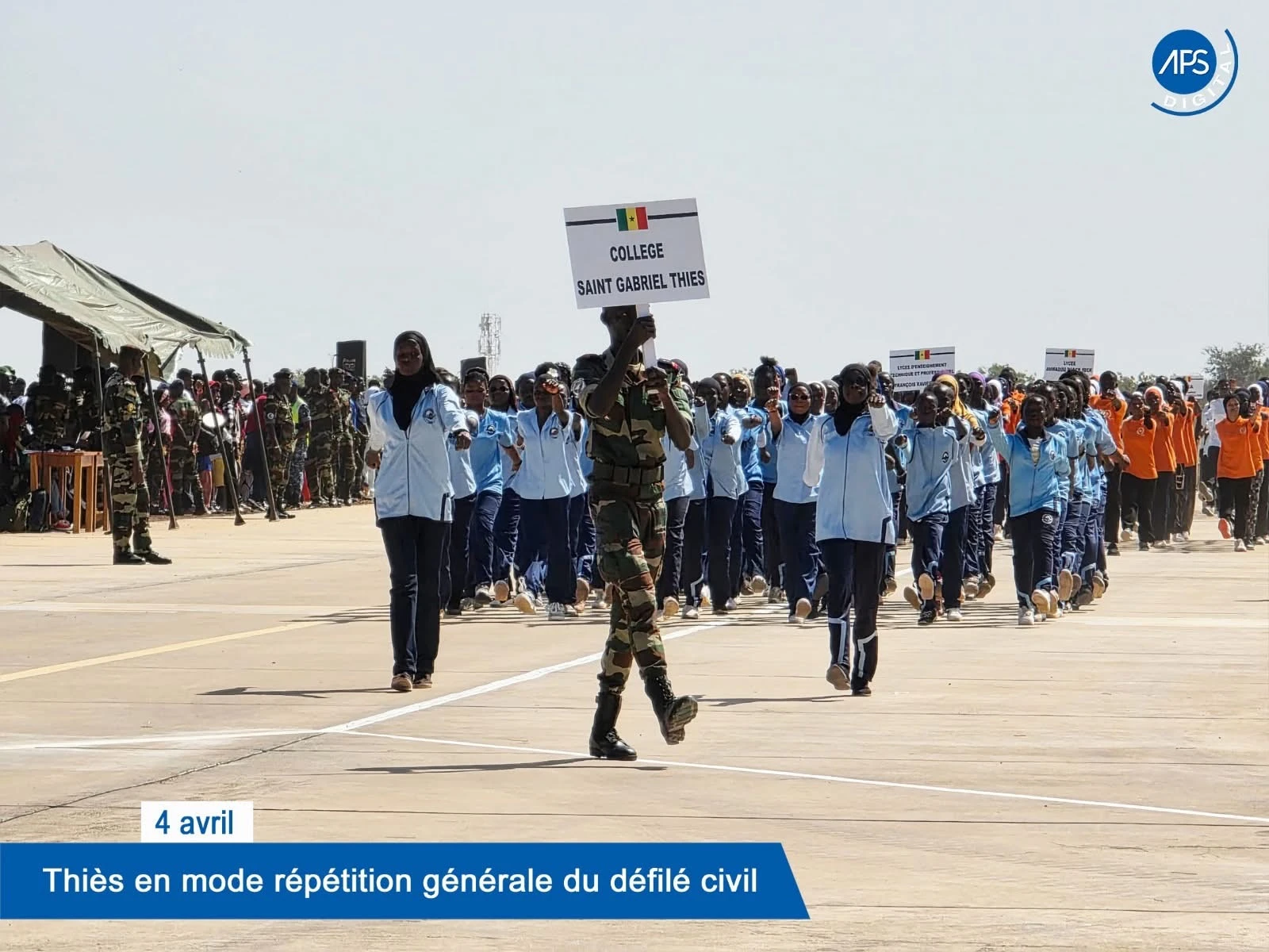 4 avril : Thiès en mode répétition générale du défilé civil