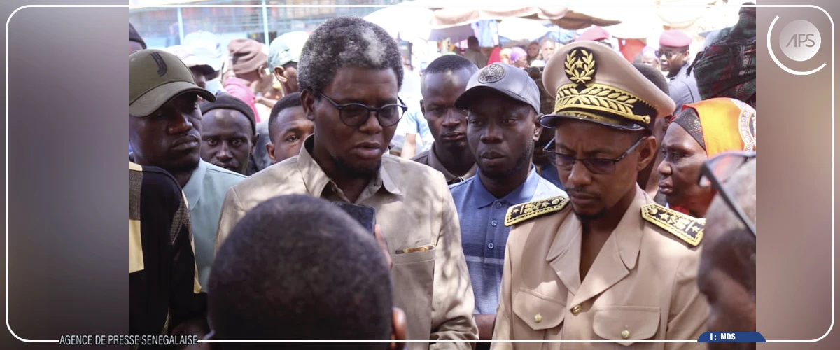 Incendie au marché central de Kaffrine : Momath Talla Ndao exprime sa solidarité aux sinistrés