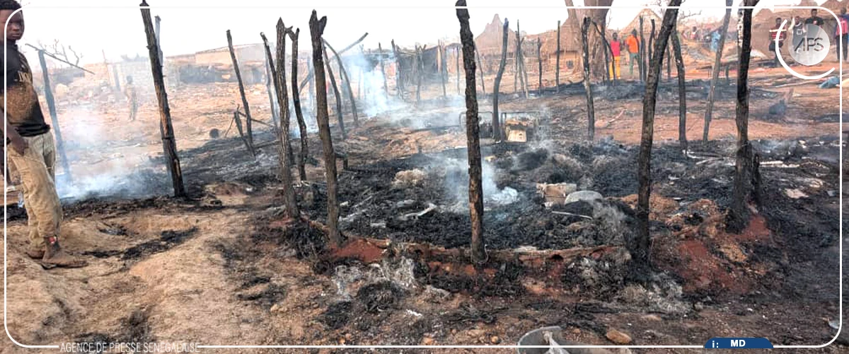 Un incendie ravage 19 cases du village de Kharakhéna