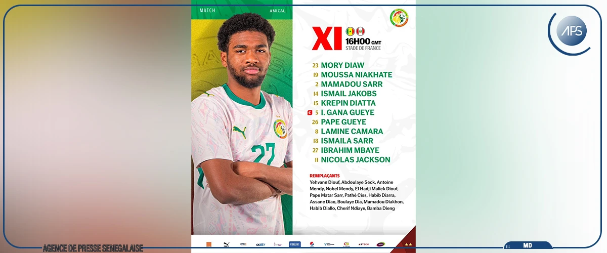 ‎Match amical : l'équipe du Sénégal remaniée face au Pérou,  titularisation pour Ibrahim Mbaye ‎