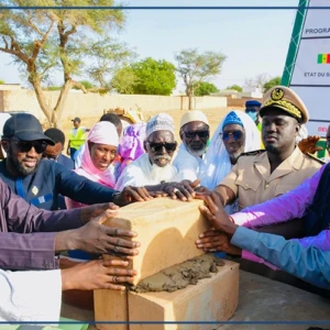 Louga : pose de la première pierre du poste de santé de Keur Mor Abdou Seye à Mbédiène