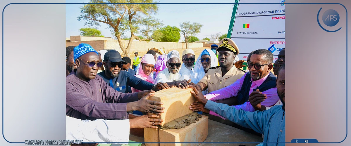 Louga : pose de la première pierre du poste de santé de Keur Mor Abdou Seye