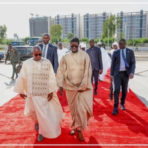Arrivée du Président Diomaye Faye à Dakar Arena pour la célébration de la journée nationale des Daaras