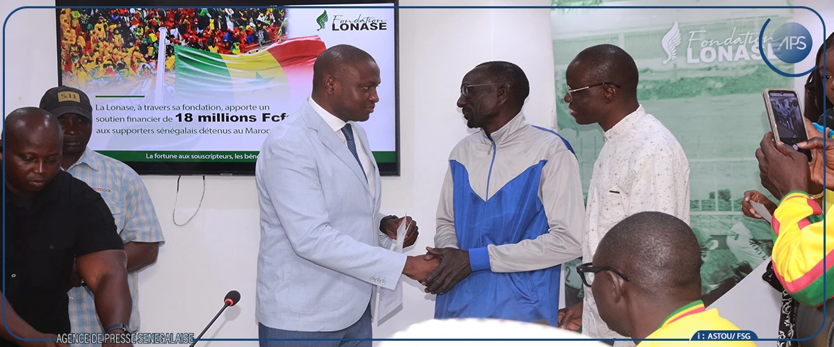 La Fondation LONASE octroie 18 millions de FCFA aux familles des supporters sénégalais détenus au Maroc