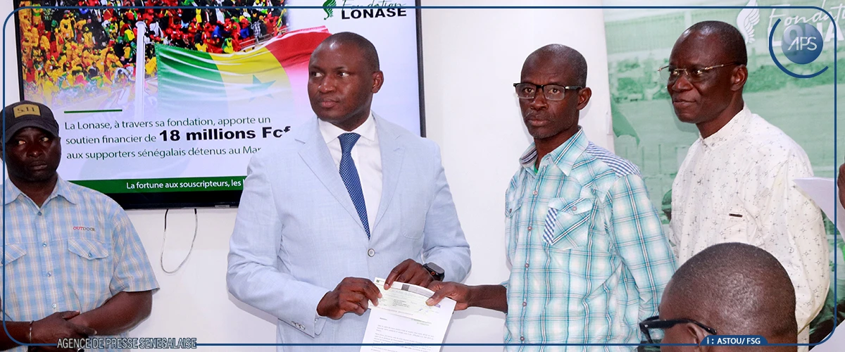 La Fondation LONASE octroie 18 millions de FCFA aux familles des supporters sénégalais détenus au Maroc
