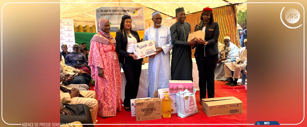 Ramadan : Air Sénégal offre kits alimentaires, bons de formation et produits médicaux à Toglou, Diass et Rufisque