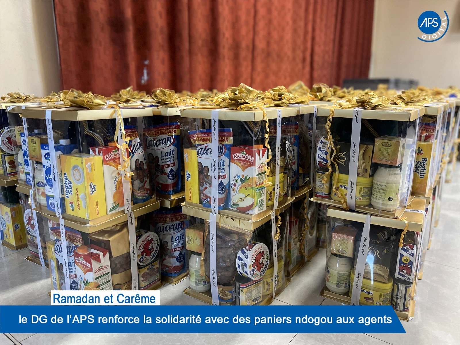 Ramadan et Carême : le DG de l'APS renforce la solidarité avec des paniers ndogou aux agents