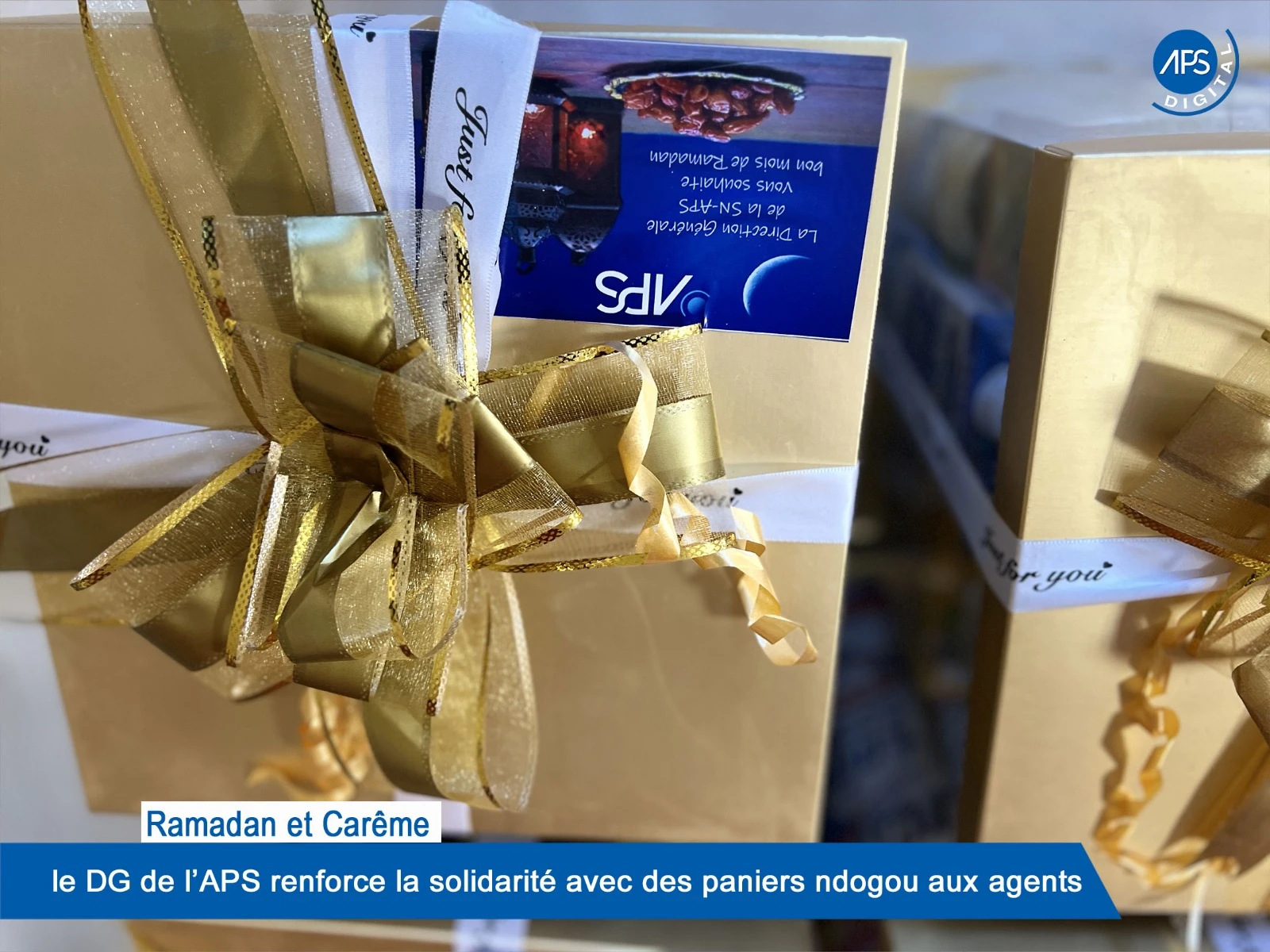 Ramadan et Carême : le DG de l'APS renforce la solidarité avec des paniers ndogou aux agents