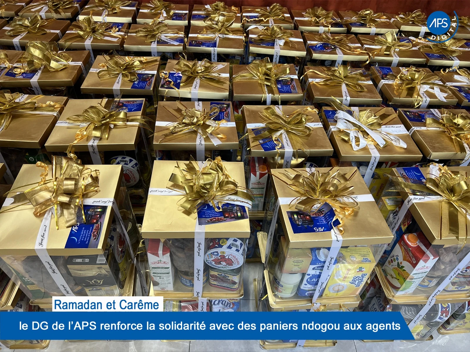 Ramadan et Carême : le DG de l'APS renforce la solidarité avec des paniers ndogou aux agents