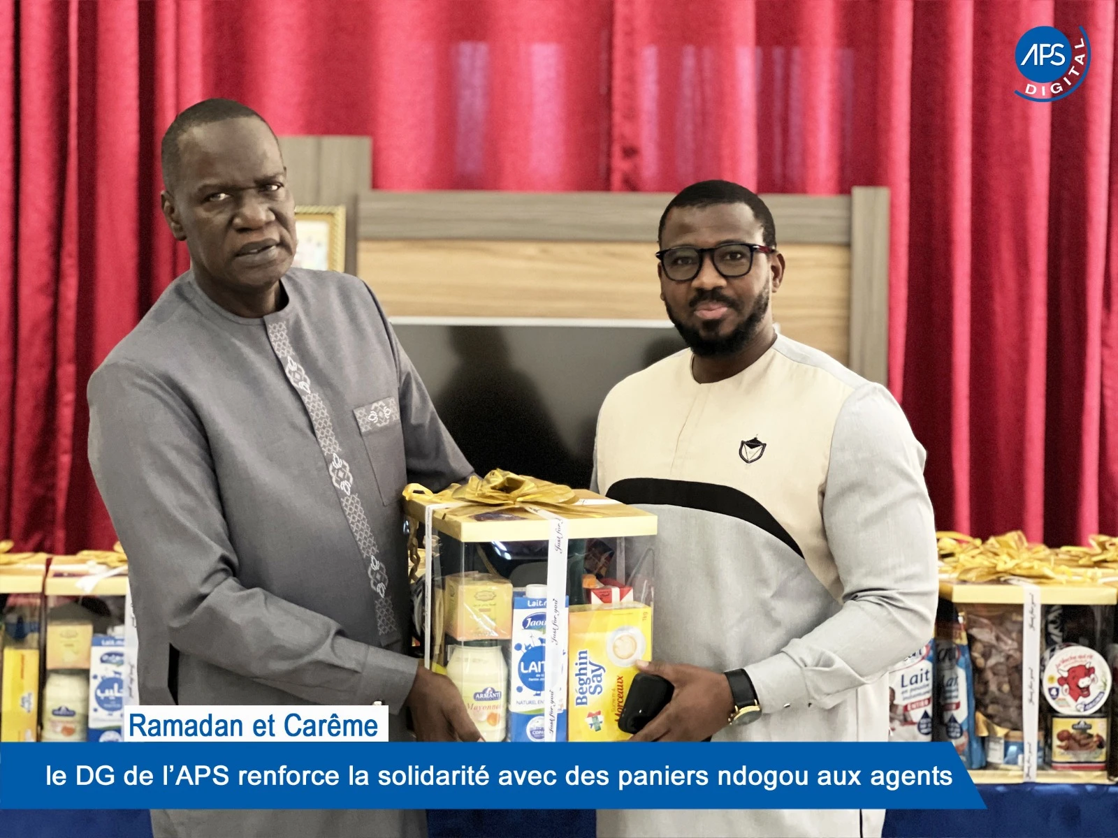 Ramadan et Carême : le DG de l'APS renforce la solidarité avec des paniers ndogou aux agents
