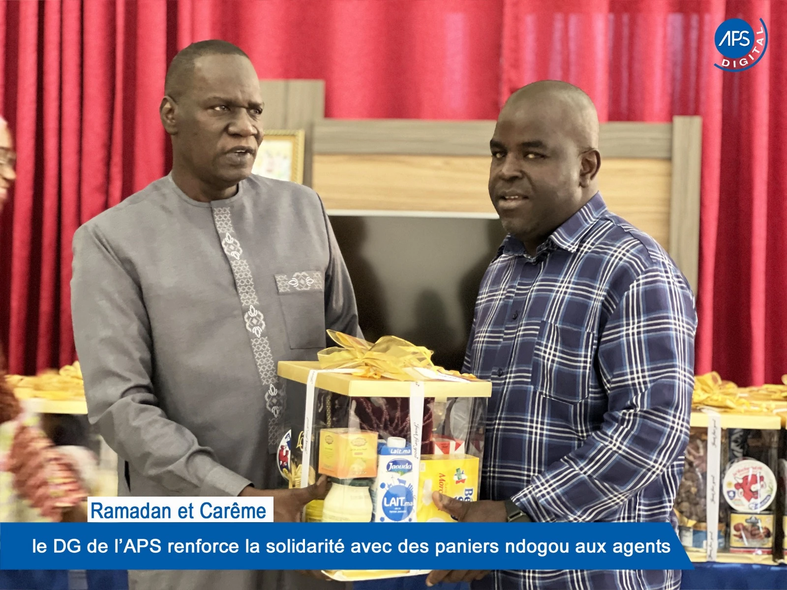 Ramadan et Carême : le DG de l'APS renforce la solidarité avec des paniers ndogou aux agents