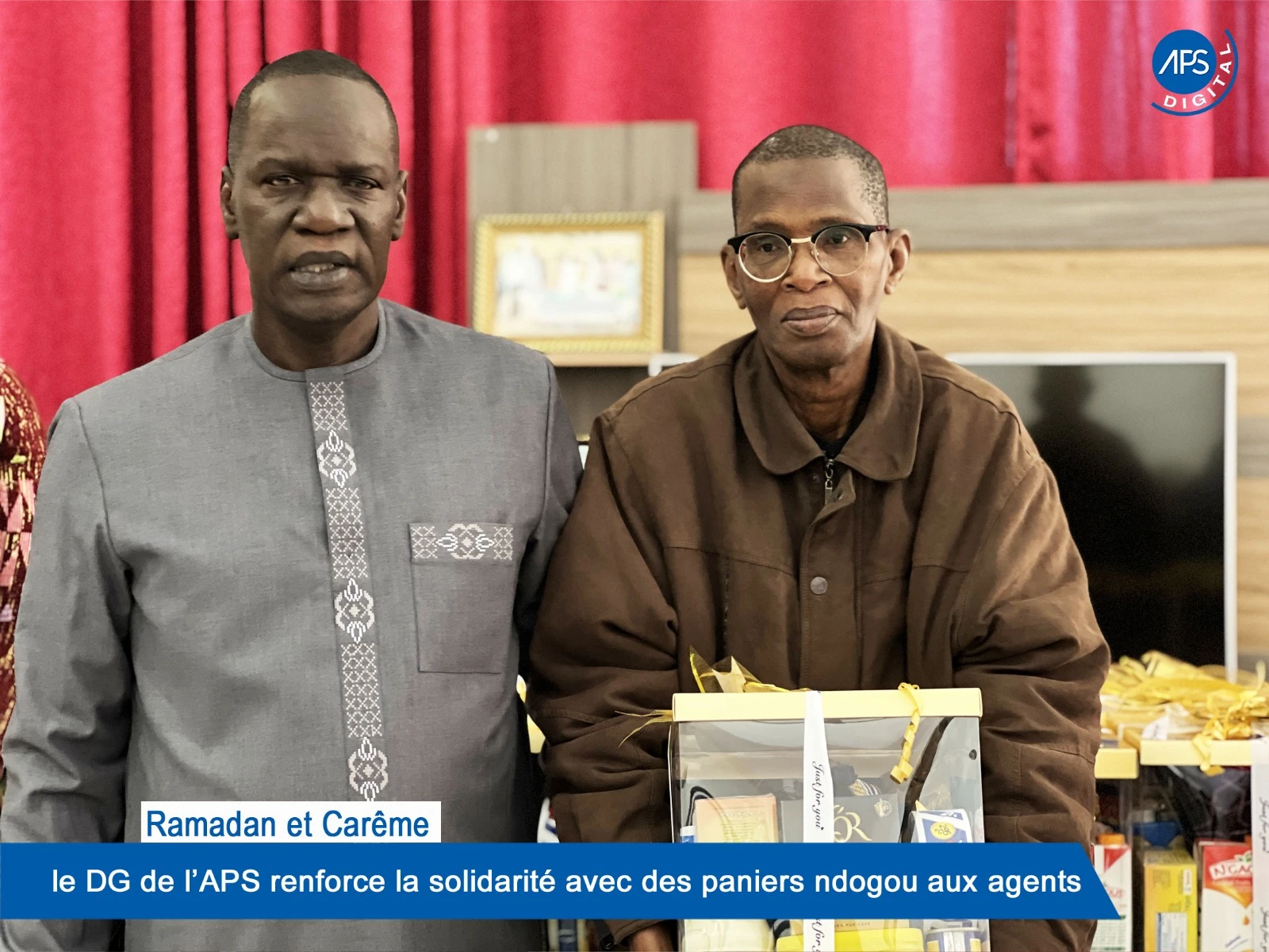 Ramadan et Carême : le DG de l'APS renforce la solidarité avec des paniers ndogou aux agents