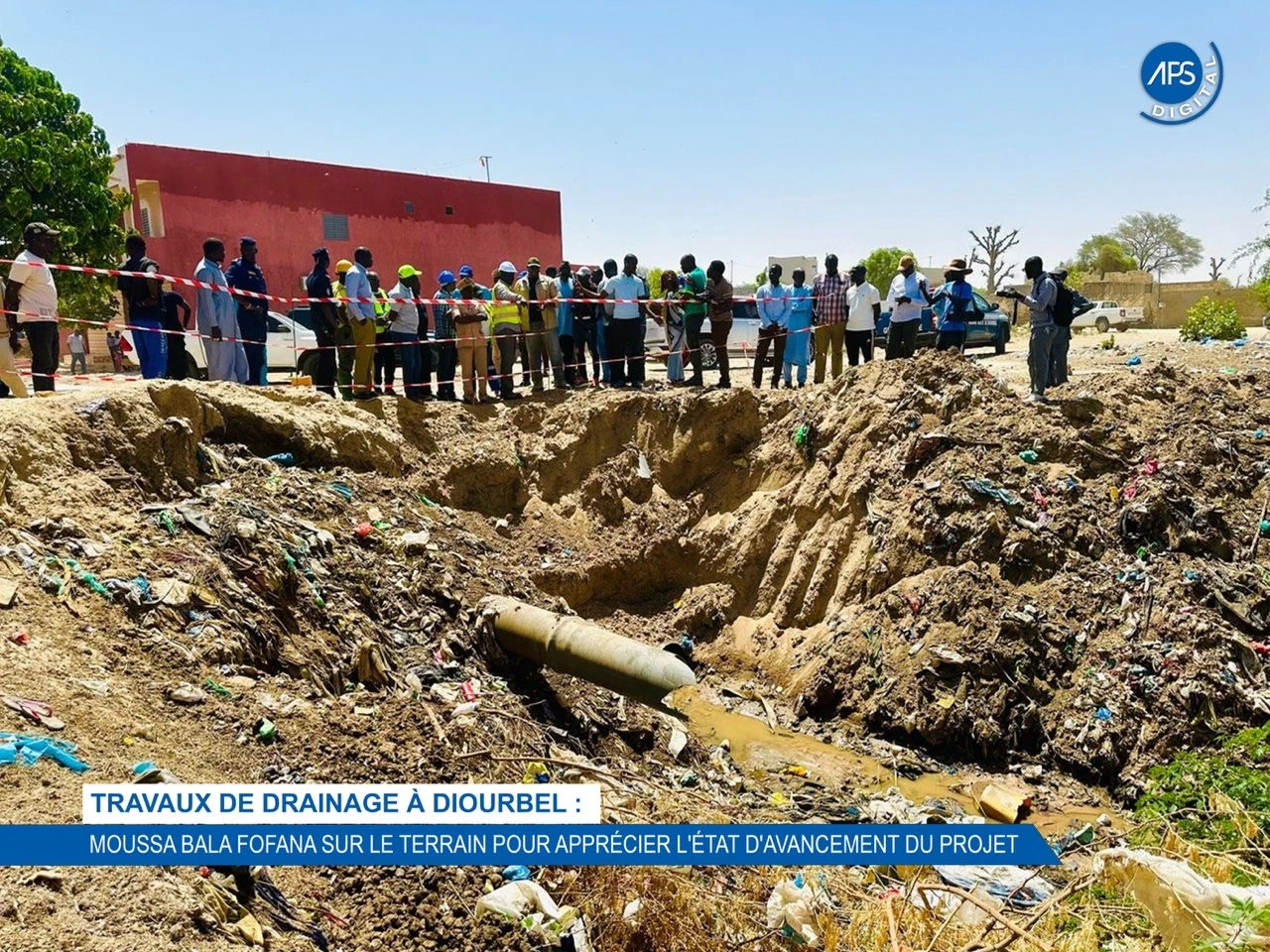 Travaux de drainage à Diourbel : Moussa Bala Fofana sur le terrain pour apprécier l’État d’avancement du projet 
