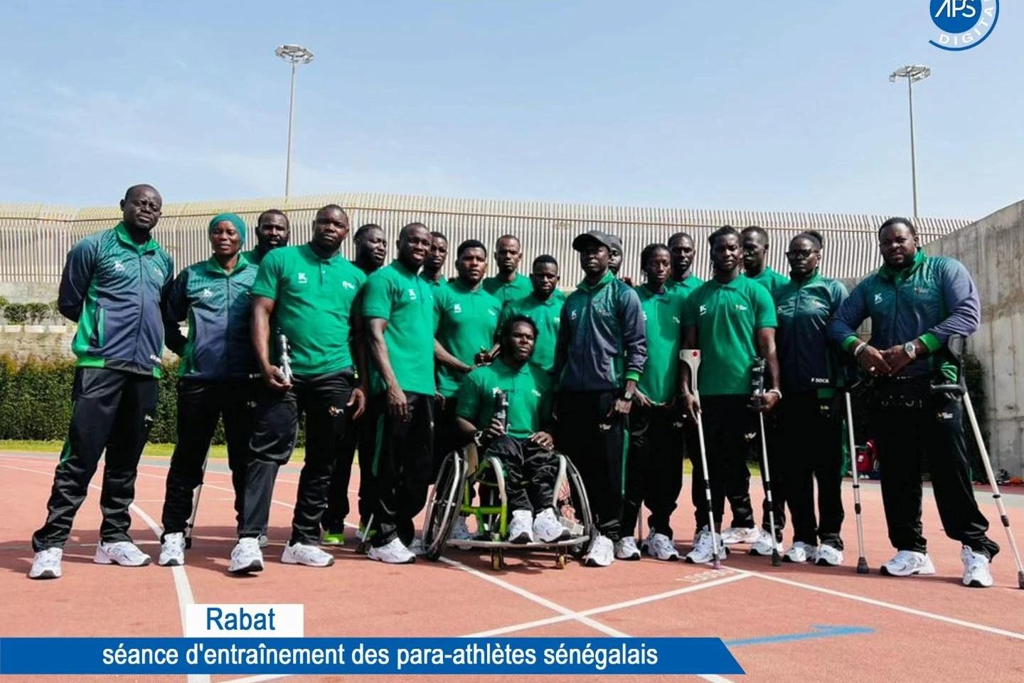 Rabat : séance d’entraînement des para-athlètes sénégalais 