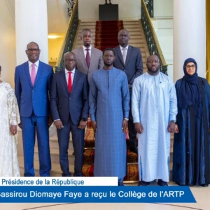 Présidence de la République : Bassirou Diomaye Faye a reçu le Collègue de l'ARTP