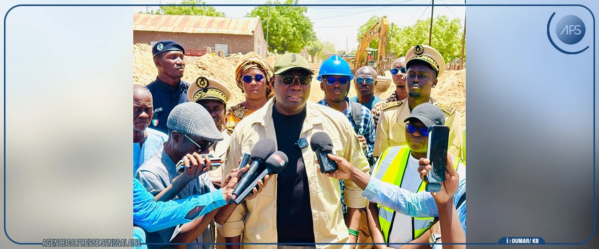 Travaux de drainage des eaux pluviales : Balla Moussa Fofana satisfait des chantiers de Diourbel