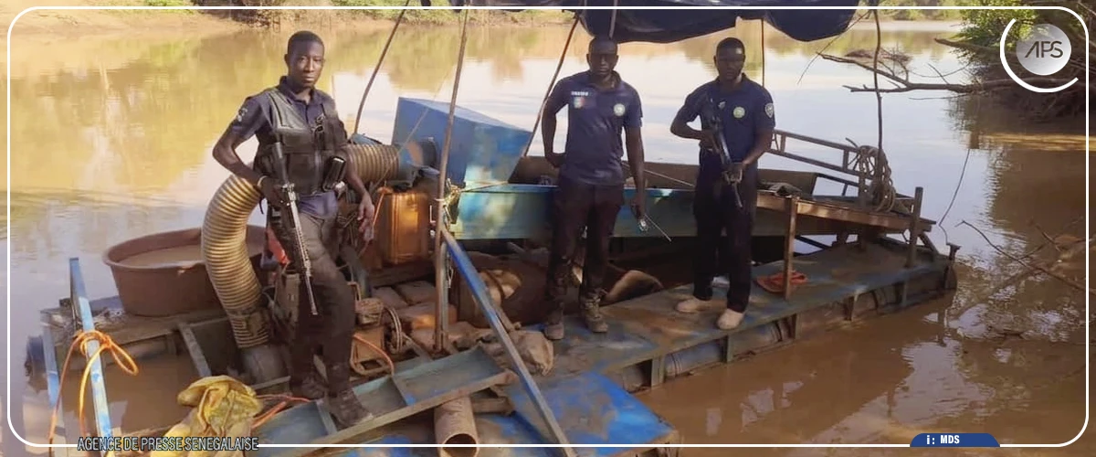 Saraya : une drague artisanale démantelée à Doukhiba, sur la Falémé