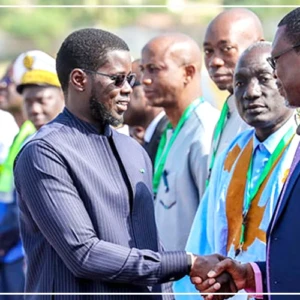 Arrivée de Bassirou Diomaye Faye à Vélingara, première étape de sa tournée dans la région de Kolda