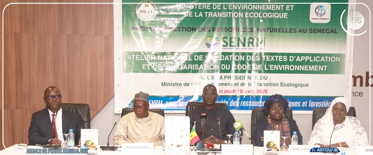 El Hadji Abdourahmane Diouf appelle à l’appropriation du nouveau Code de l’environnement