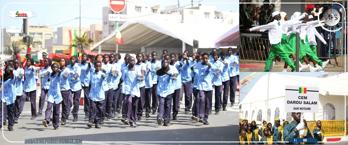 A Guédiawaye, les écoliers en vedette du défilé civil