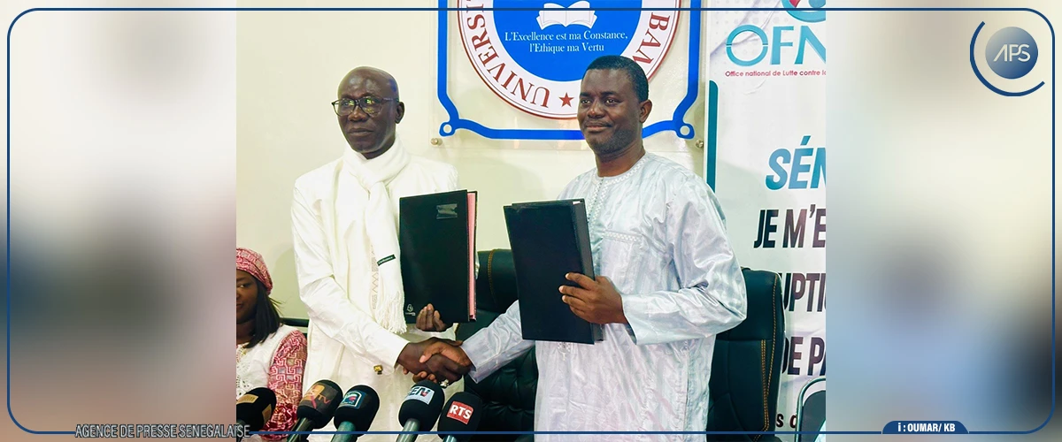 Signature d’une convention entre l’UADB et l’OFNAC pour renforcer la lutte contre la corruption