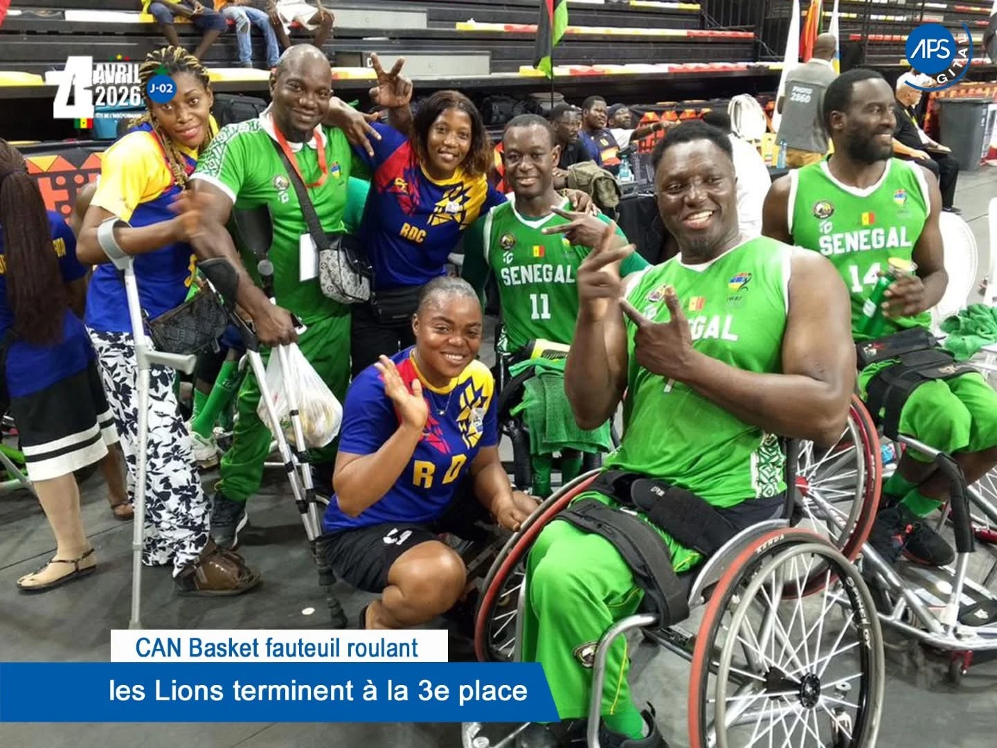 CAN fauteuil roulant : les Lions terminent à la 3e place