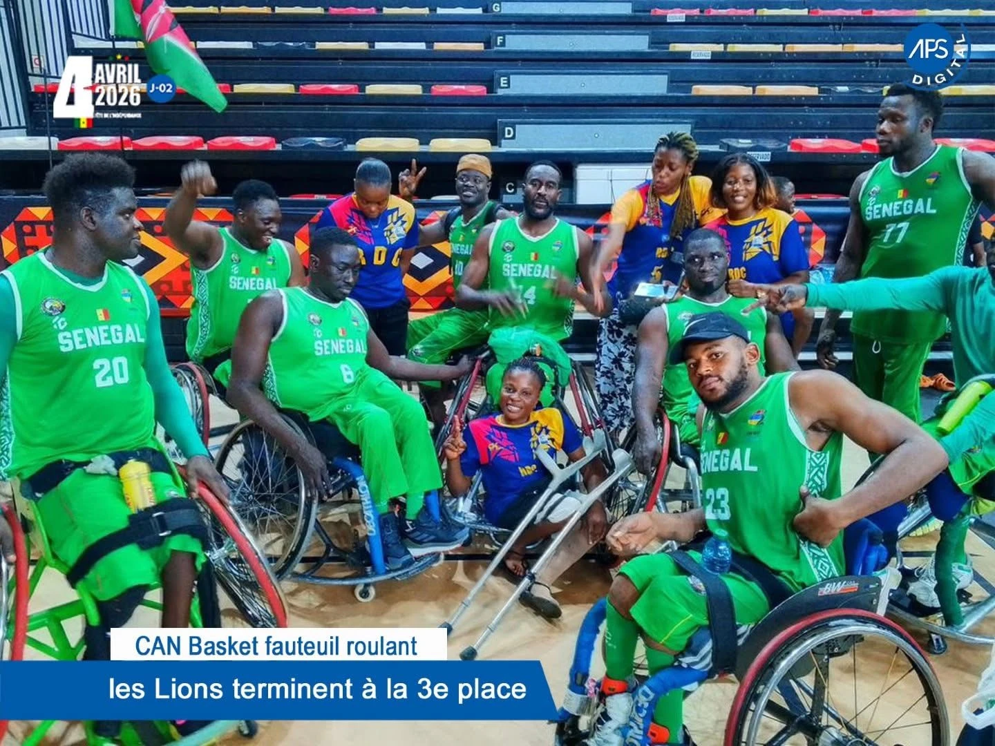 CAN fauteuil roulant : les Lions terminent à la 3e place