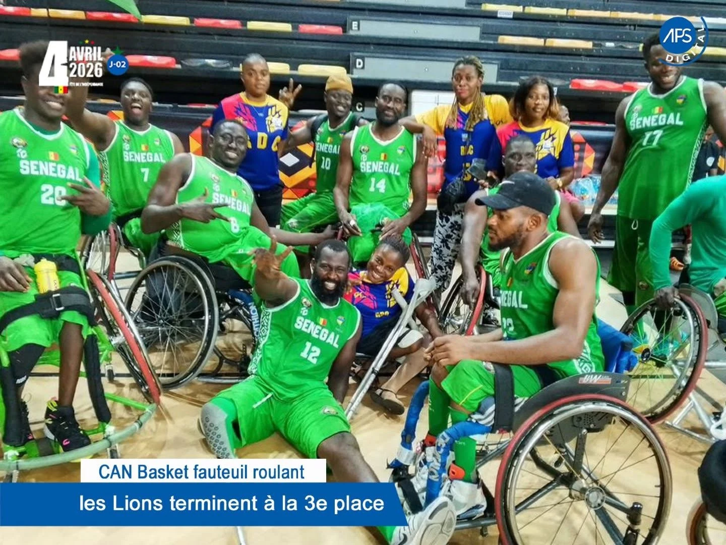 CAN fauteuil roulant : les Lions terminent à la 3e place