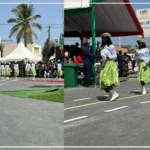 Saint-Louis : prestation tout en couleurs des majorettes du lycée Ameth Fall pour l’ouverture du défilé civil
