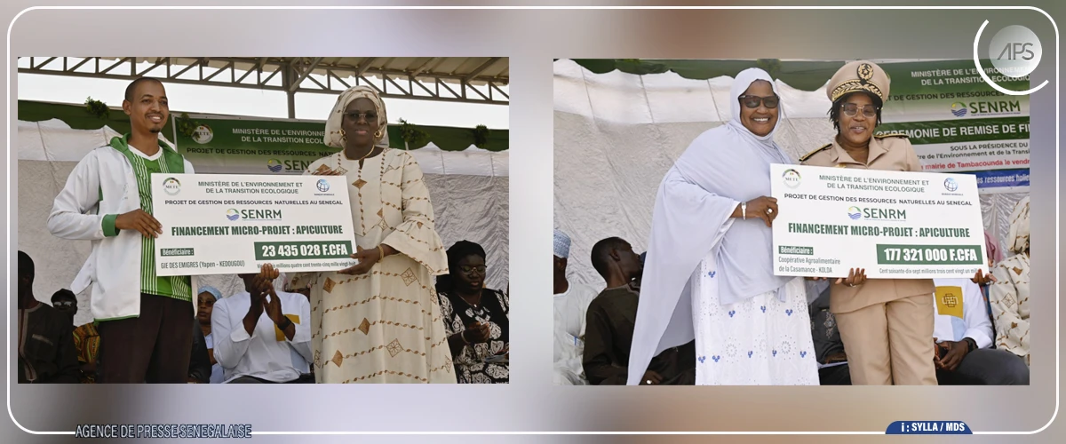 Prés de 500 milions de francs CFA remis à 16 micro-projets de Tambacounda, Kédougou, Kolda et Sédhiou