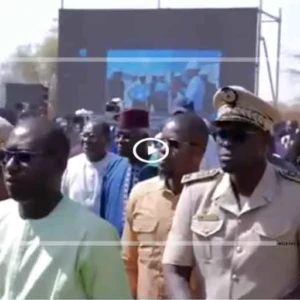 Cérémonie de pose de première pierre de la centrale solaire hybride de Linguère