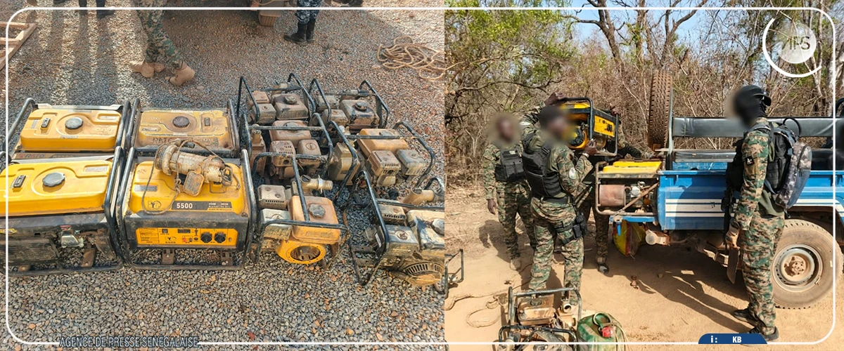 Saraya : des moyens logistiques utilisés pour l’extraction illégale de l’or saisis à Wortokhati