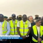 Visite du Ministre des Infrastructures : sur le Site du Pont du Rosso