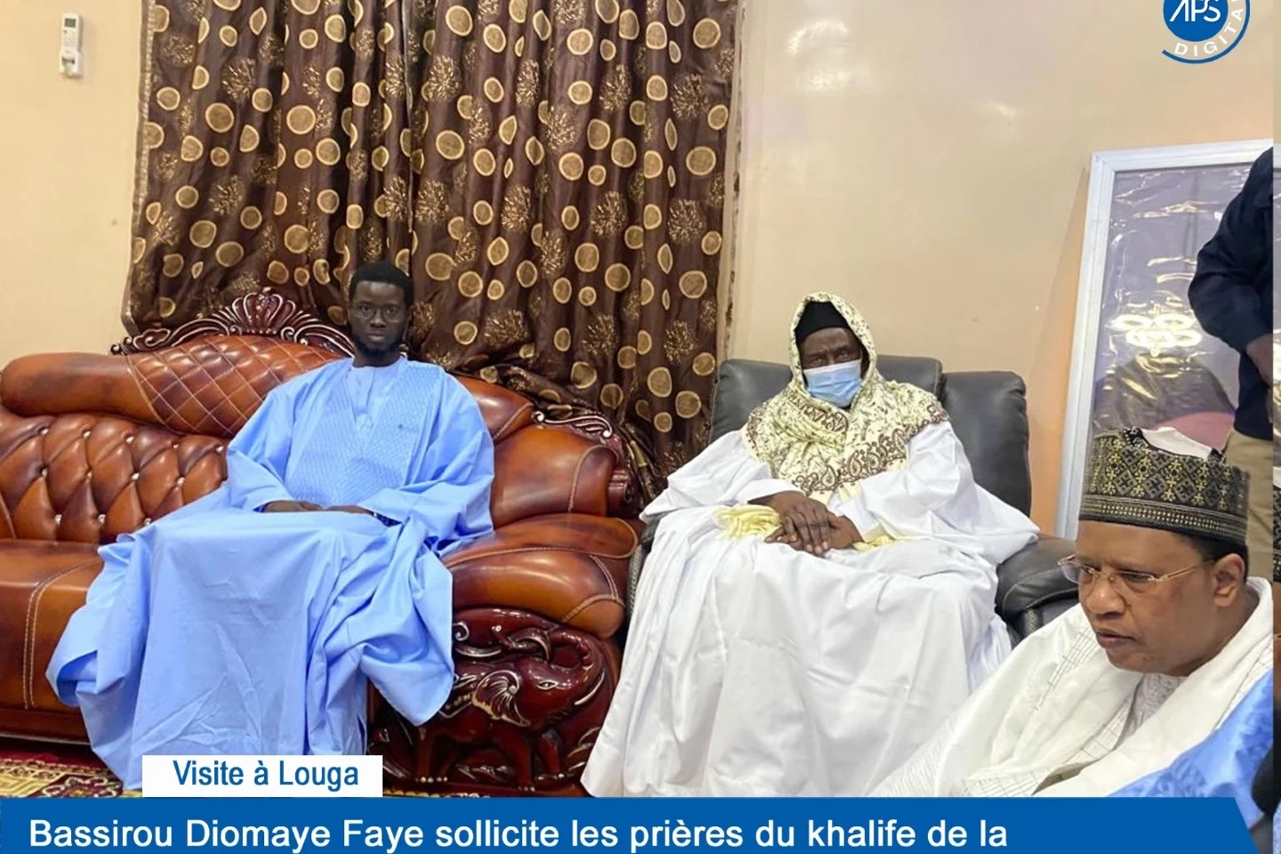Visite à Louga : Bassirou Diomaye Faye sollicite les prières du Khalife de la famille omarienne pour un Sénégal de paix et de prospérité 