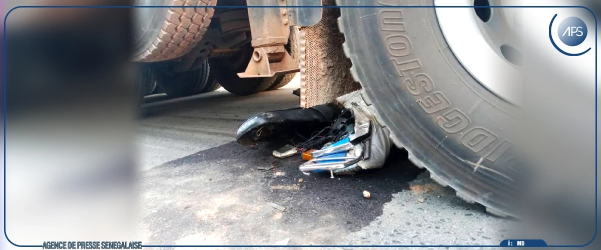 Tivaouane : un camion-benne roule sur un motocycliste de 20 ans