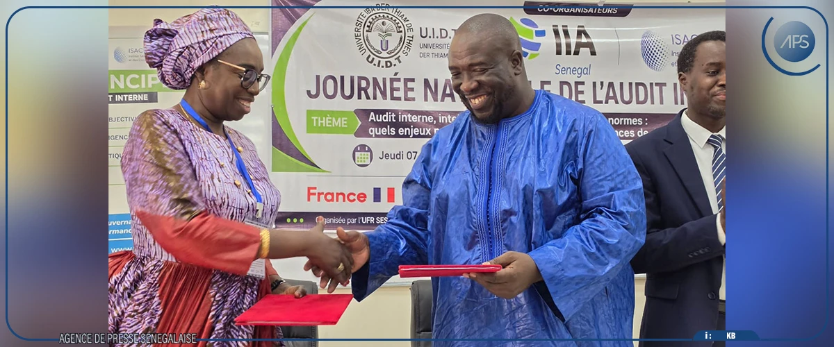 L’Université de Thiès signe une convention avec l’Institut sénégalais des auditeurs internes