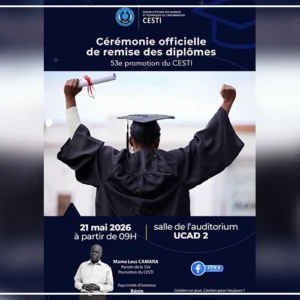 Remise de diplômes aux étudiants de la 53ème promotion du CESTI, jeudi