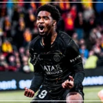 ‎Ligue 1 française : Ibrahim Mbaye, sacré champion pour le 2e fois consécutive avec le PSG, après son but décisif face à Lens ‎