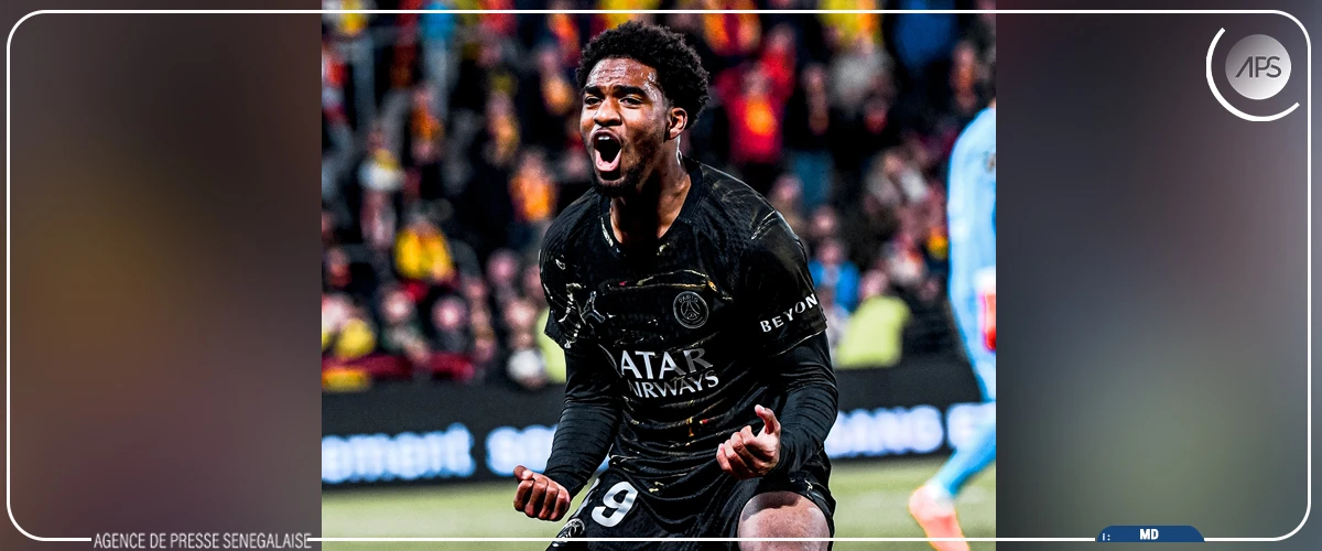 ‎Ligue 1 française : Ibrahim Mbaye, sacré champion pour le 2e fois consécutive avec le PSG, après son but décisif face à Lens ‎