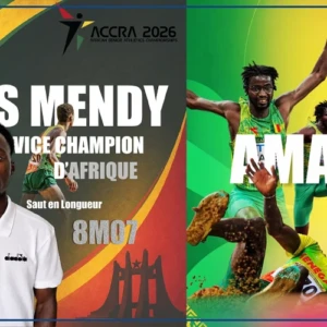 ‎Championnats d'Afrique d'athlétisme : l'argent pour Lys Mendy et le bronze pour Amath Faye en saut en longueur