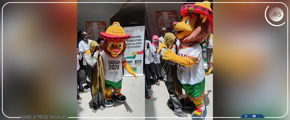 JOJ Dakar 2026 : Ndèye Mariama Diop reçoit la visite surprise de ”sa” mascotte “Ayo”
