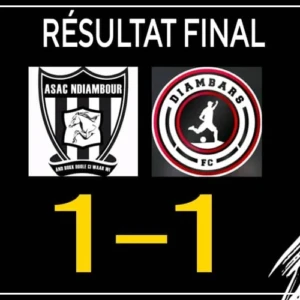 ‎ ‎Ligue 2 : accroché par le Ndiambour, Diambars rate l'occasion de reprendre le fauteuil de leader  ‎