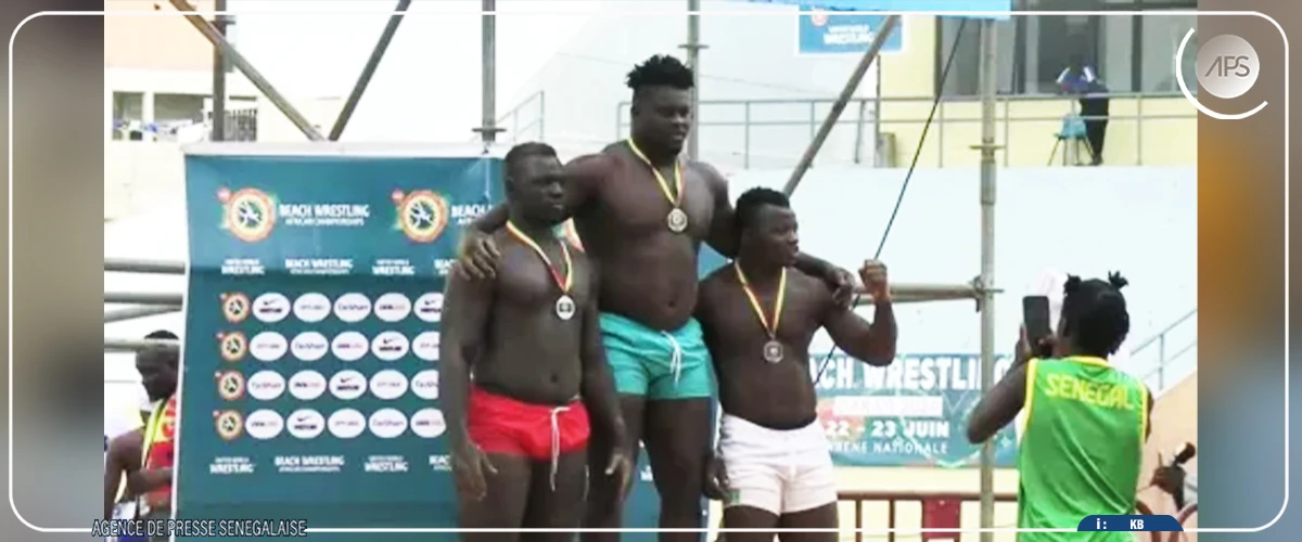 Championnats d’Afrique de Beach Wrestling : les lutteurs sénégalais décrochent trois médailles en or et une en argent