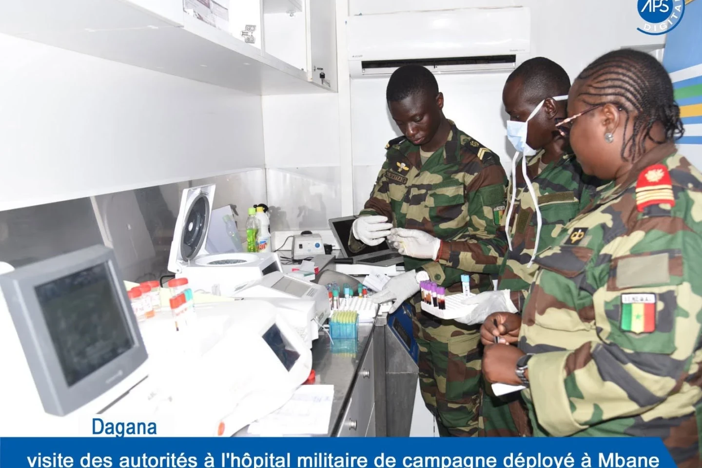 Dagana : visite des autorités à l’hôpital militaire de campagne déployé à Mbane