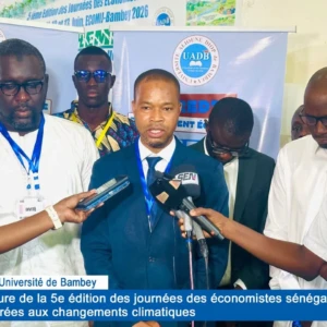 Université de Bambey : Ouverture de la 5e édition des journées des économistes sénégalais consacrées aux changements climatiques  