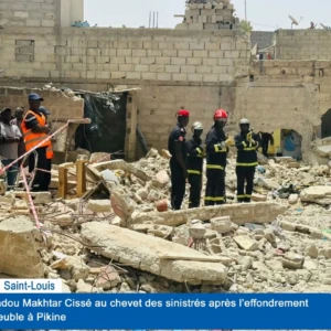 Saint-Louis : Mouhamadou Makhtar Cissé au chevet des sinistrés après l'effondrement d'un immeuble à Pikine 