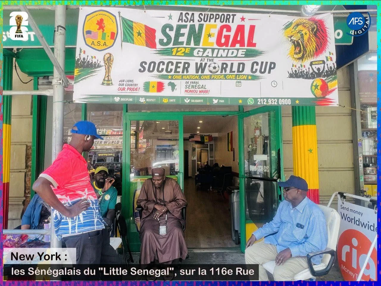 New York : l’équipe de l’APS à la rencontre des Sénégalais du “Little Senegal”, à l’angle de la 116e Rue et de Frederick Douglass Boulevard