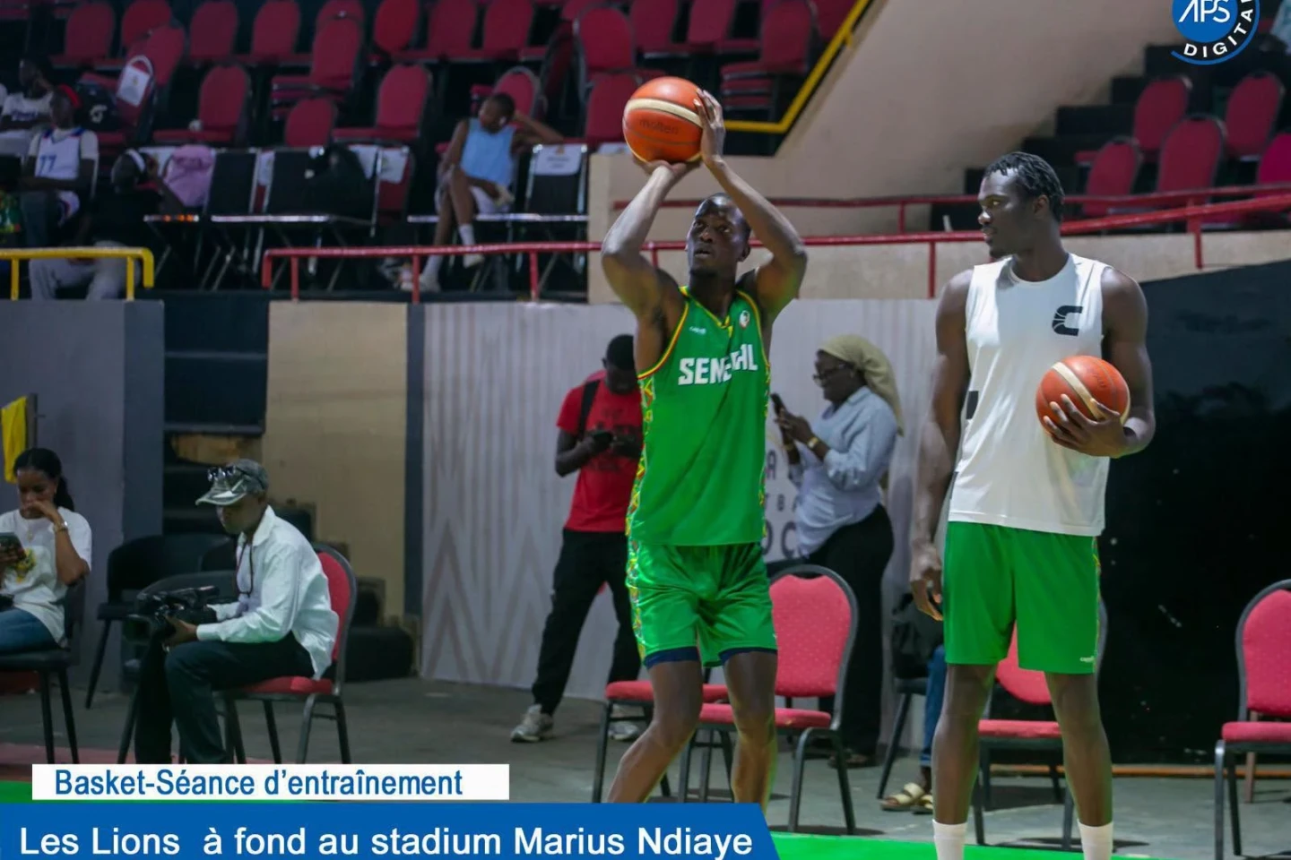 Basket-Séance d’entraînement : Les Lions à fond stadium Marius Ndiaye