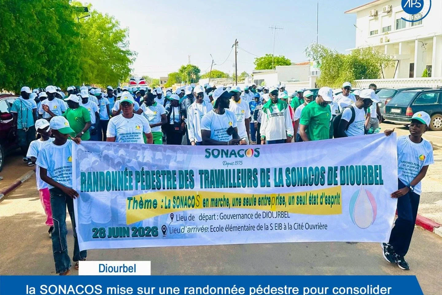 Diourbel : la SONACOS mise sur une randonnée pédeste pour la cohésion interne et son engagement citoyen 