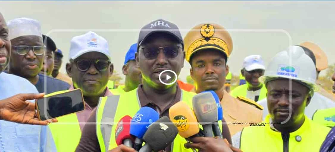 Tivaouane : les travaux de drainage franchissent le cap des 60 %, le ministre Cheikh Tidiane Dièye salue un projet structurant
